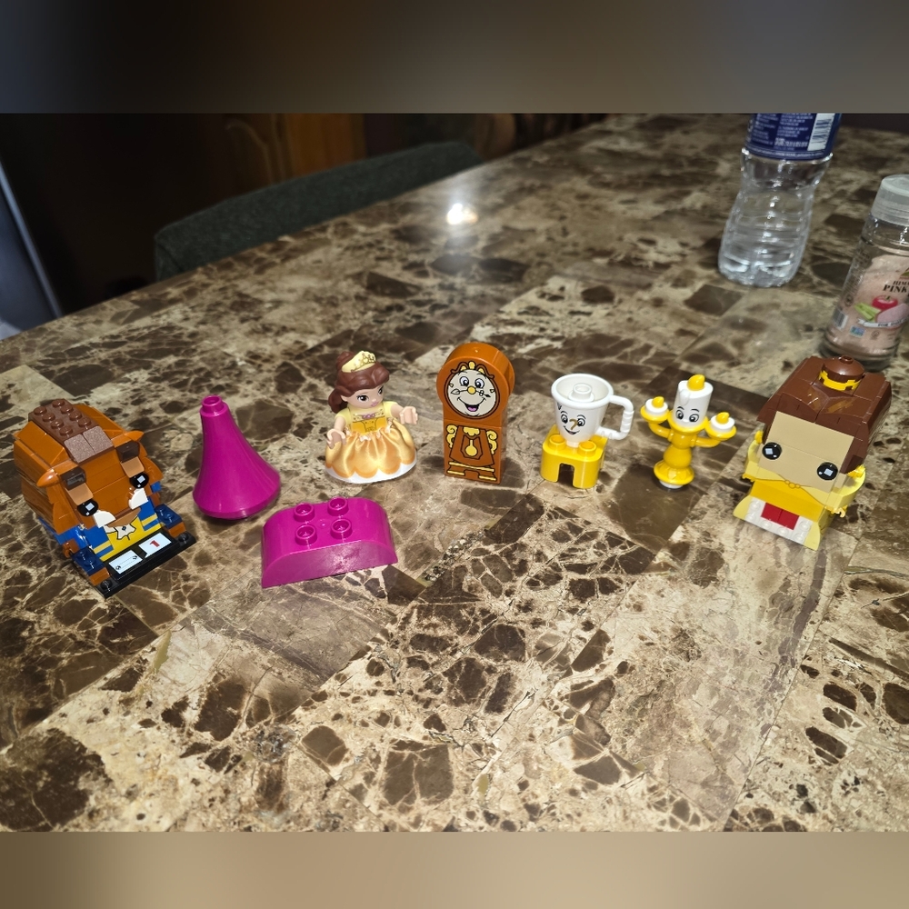 2017 LEGO BRICKHEADZ BEAUTY & BEAST PLUS 10960 DUPLO BELLS BALLROOM PIECES - Picture 5 of 10